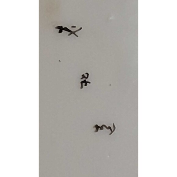 Antique Fine Bone China Serving Dish, w scalloped sides, real gold guilt flowers - Picture 12 of 12